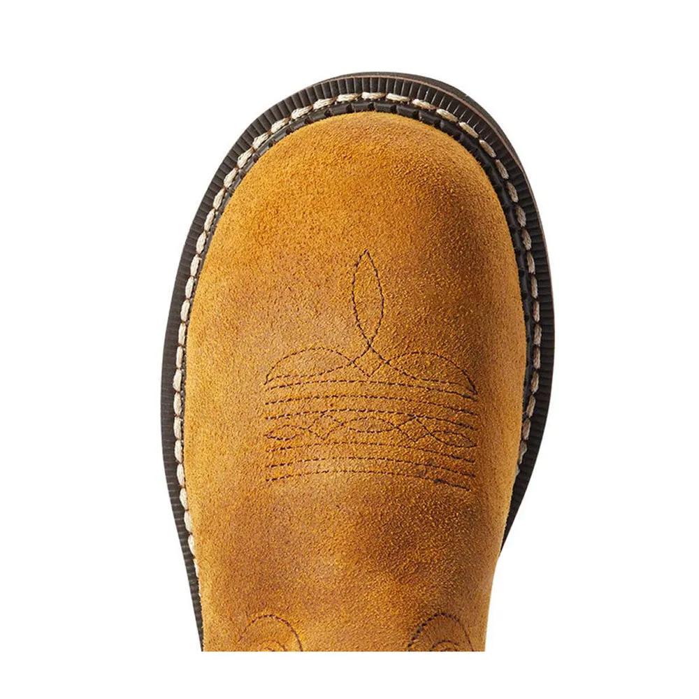 10042417 Ariat Women's Fatbaby H2O Round Toe Western Boot - Ginger Spice