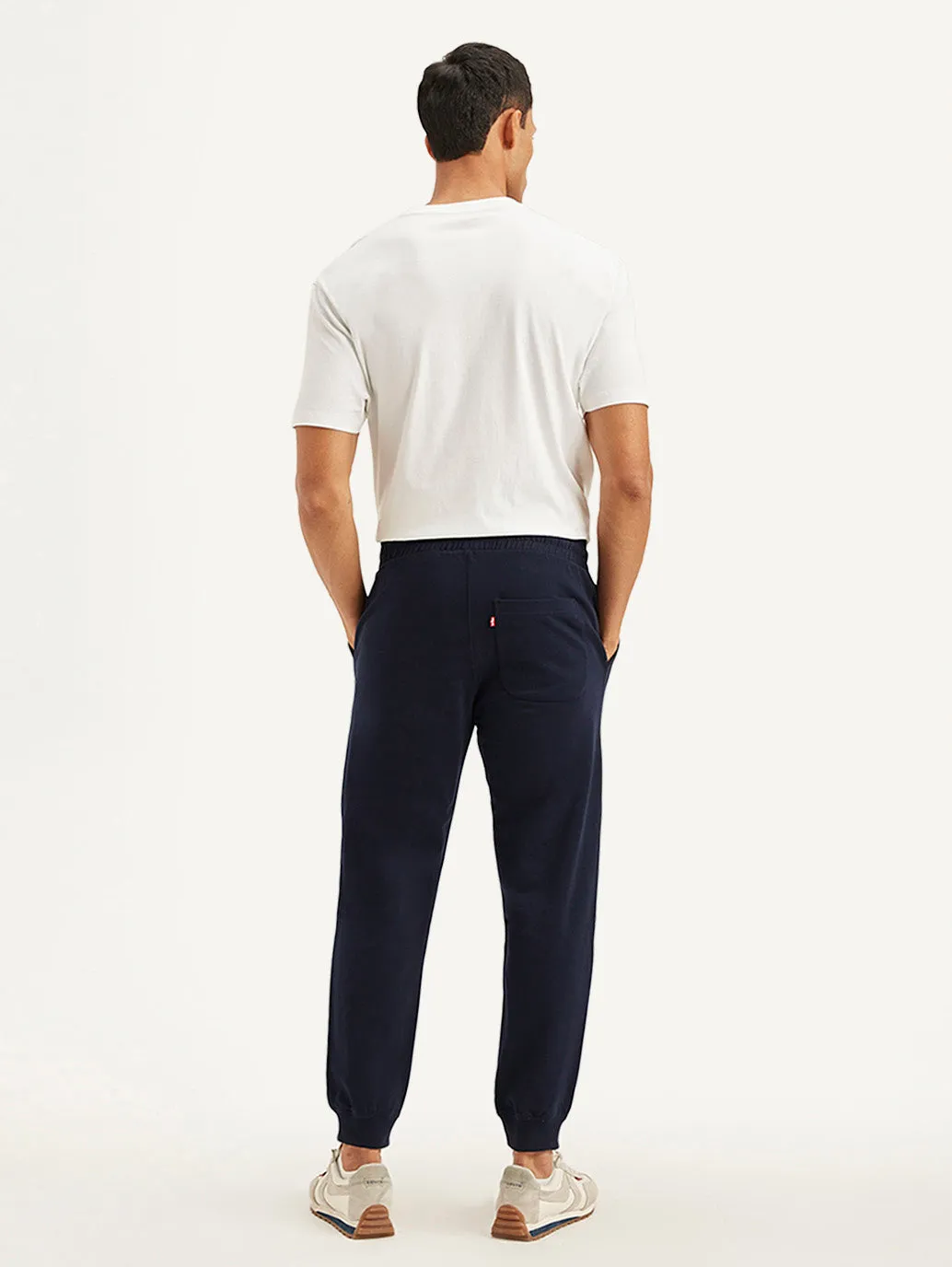 Men's Navy Solid Utility Joggers