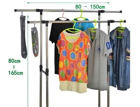 Stainless Steel Mobile Clothes Rack