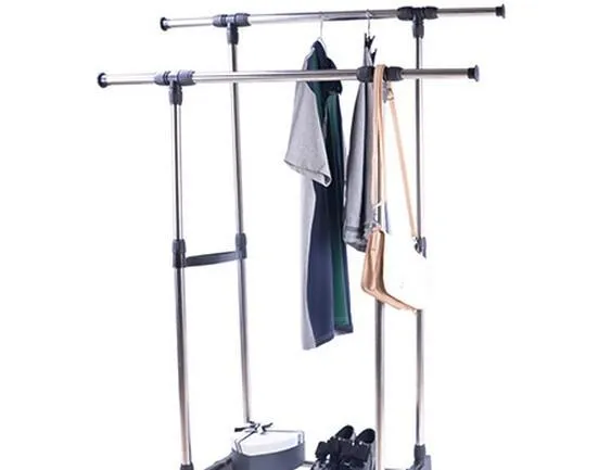 Stainless Steel Mobile Clothes Rack